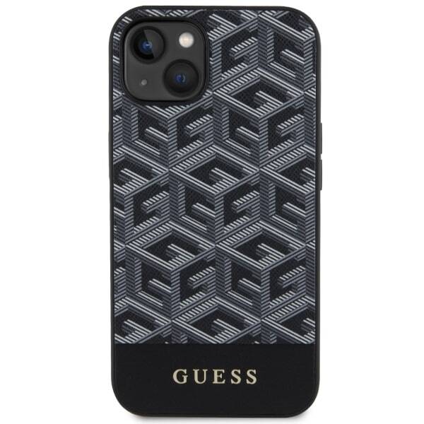 ETUI GUESS GCUBE STRIPES MAGSAFE DO IPHONE 14 / 15 BLACK