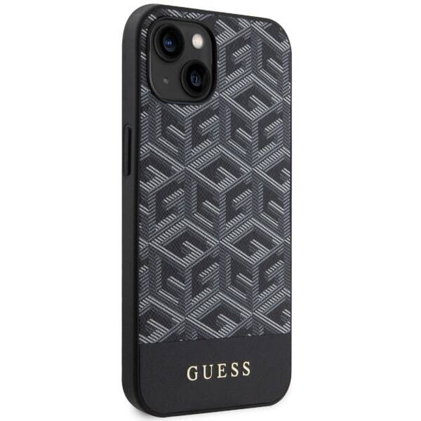 ETUI GUESS GCUBE STRIPES MAGSAFE DO IPHONE 14 / 15 BLACK