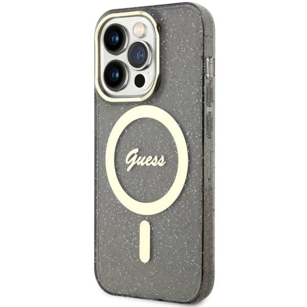 ETUI GUESS GLITTER GOLD MAGSAFE DO IPHONE 14 PRO MAX