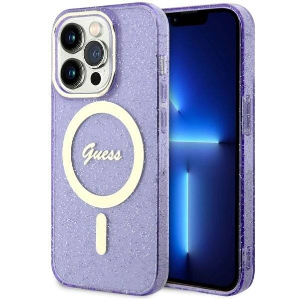 ETUI GUESS GLITTER GOLD MAGSAFE DO IPHONE 14 PRO MAX