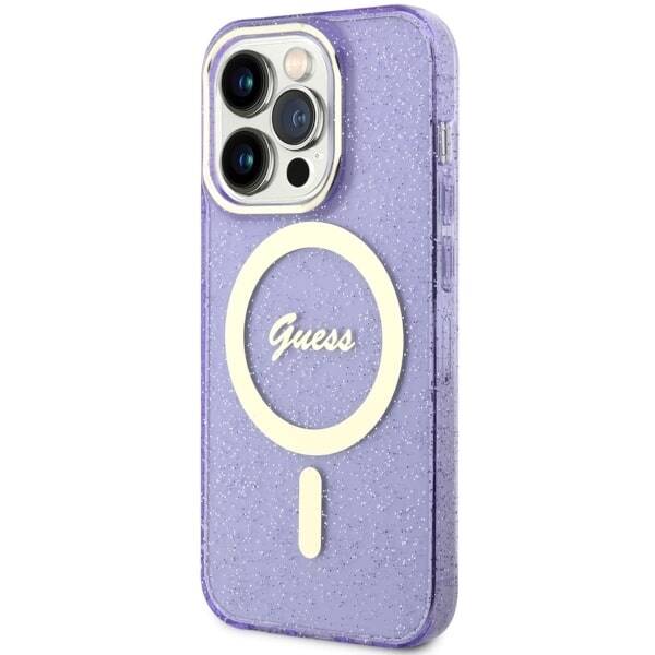 ETUI GUESS GLITTER GOLD MAGSAFE DO IPHONE 14 PRO MAX