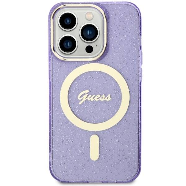 ETUI GUESS GLITTER GOLD MAGSAFE DO IPHONE 14 PRO MAX