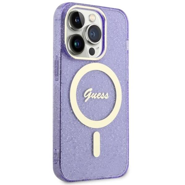 ETUI GUESS GLITTER GOLD MAGSAFE DO IPHONE 14 PRO MAX