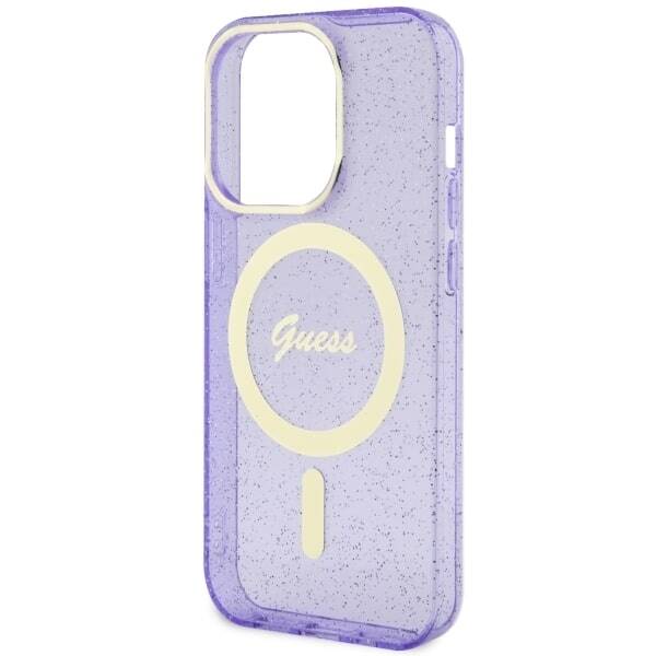 ETUI GUESS GLITTER GOLD MAGSAFE DO IPHONE 14 PRO MAX