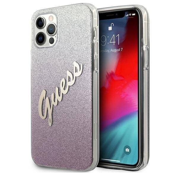 ETUI GUESS GLITTER GRADIENT do IPHONE 12 / 12 PRO