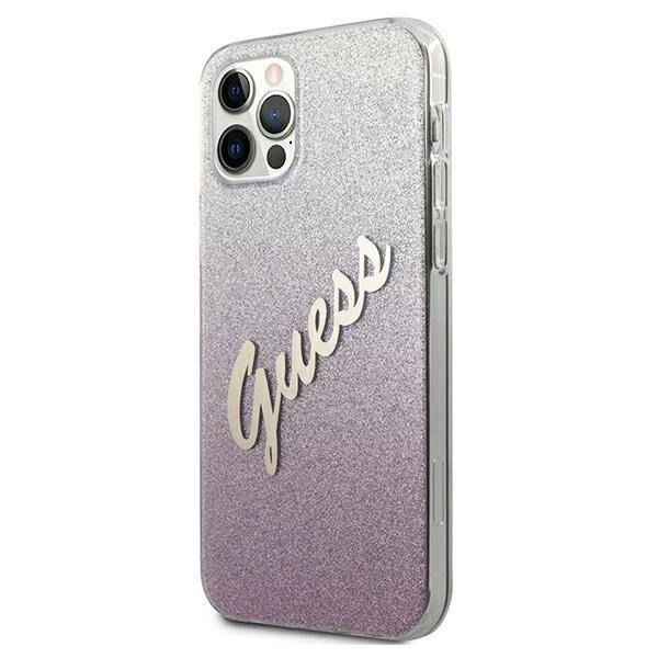 ETUI GUESS GLITTER GRADIENT do IPHONE 12 / 12 PRO