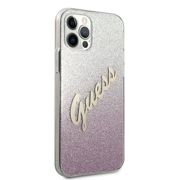 ETUI GUESS GLITTER GRADIENT do IPHONE 12 / 12 PRO