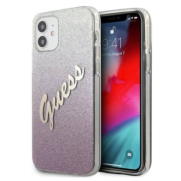 ETUI GUESS GLITTER GRADIENT do IPHONE 12 MINI