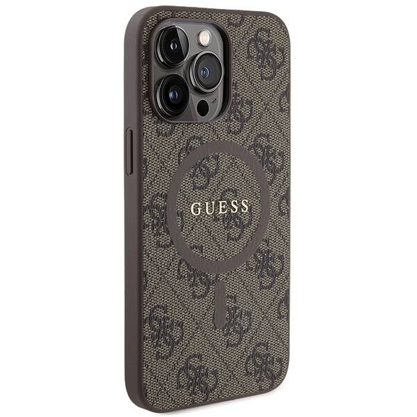 ETUI GUESS LEATHER LOGO MAGSAFE DO IPHONE 14 PRO MAX