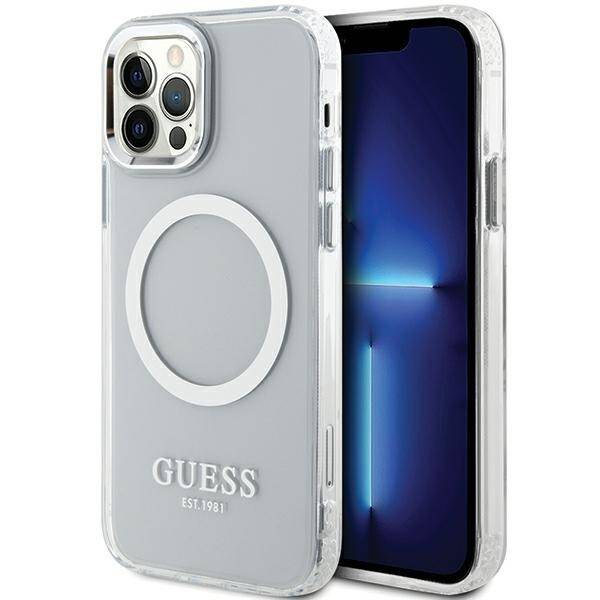 ETUI GUESS METAL OUTLINE MAGSAFE do IPHONE 12 / 12 PRO