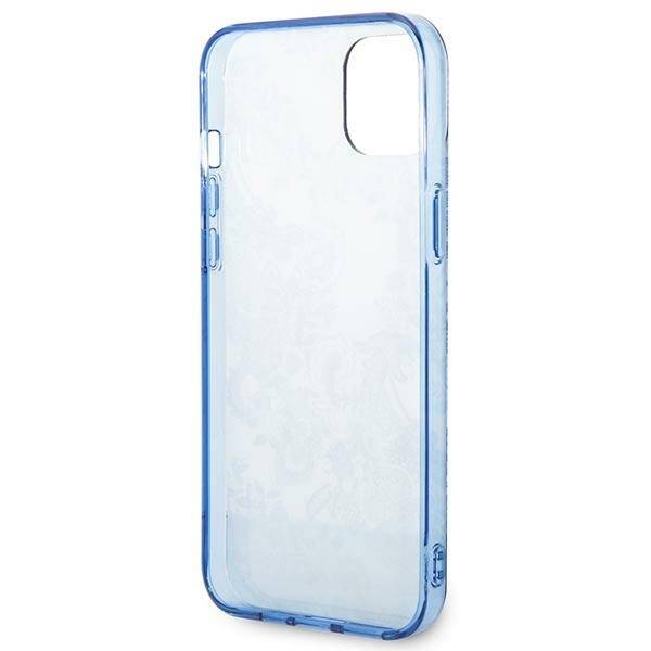 ETUI GUESS PORCELAIN COLLECTION DO IPHONE 14 PLUS / 15 PLUS BLUE