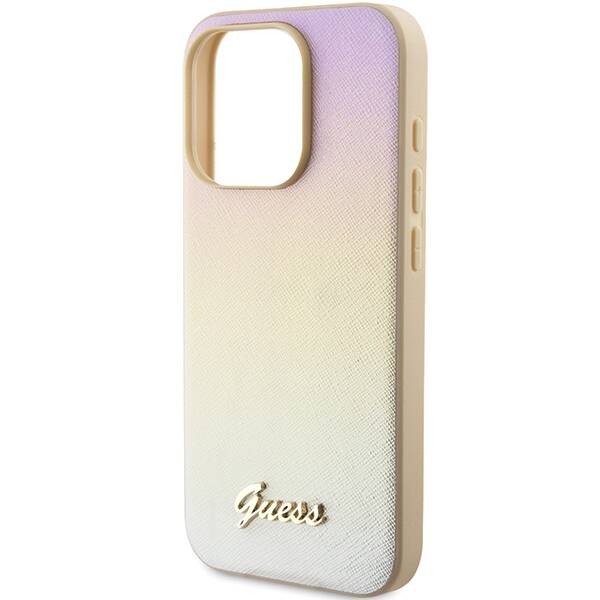 ETUI GUESS SAFFIANO IRIDESCENT DO IPHONE 14 PRO GOLD