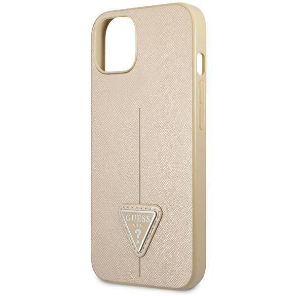 ETUI GUESS SAFFIANO TRIANGLE DO IPHONE 14 PLUS / 15 PLUS