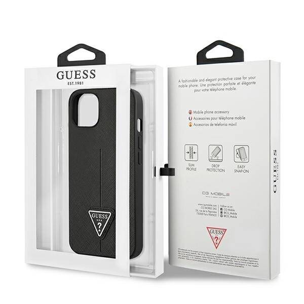 ETUI GUESS SAFFISNO TRIANGLE DO IPHONE 14 PLUS / 15 PLUS BLACK