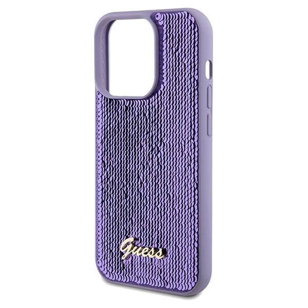 ETUI GUESS SEQUIN SCRIPT METAL DO IPHONE 14 PRO MAX