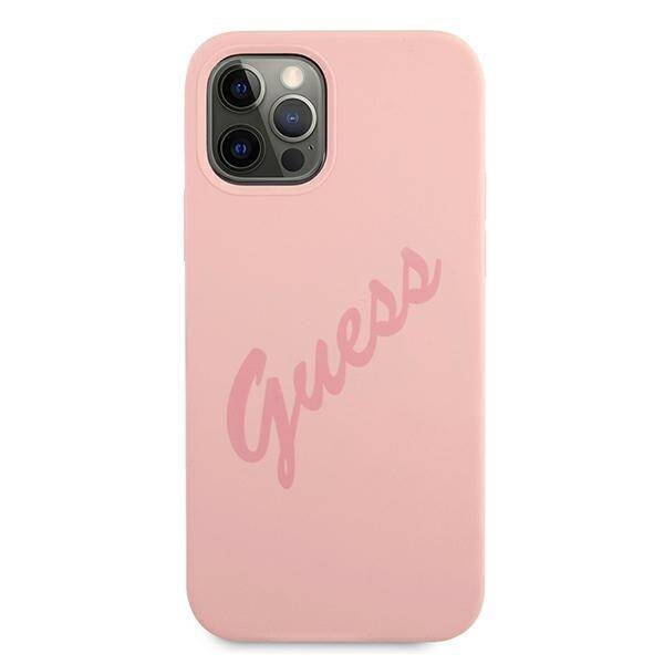 ETUI GUESS SILICONE VINTAGE SCRIPT do IPHONE 12 PRO MAX