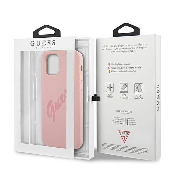 ETUI GUESS SILICONE VINTAGE SCRIPT do IPHONE 12 PRO MAX