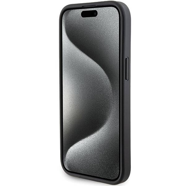 ETUI HARD BMW DO IPHONE 13/14/15 STAND SMOOTH CARBON BLACK