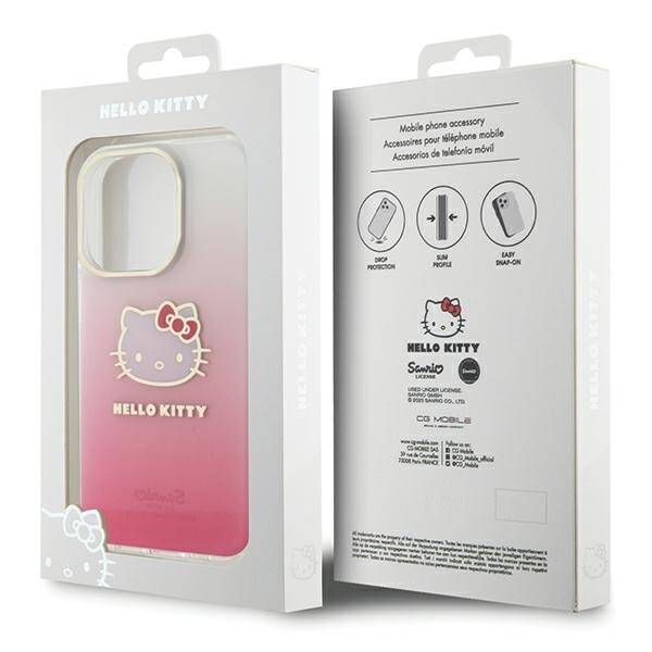 ETUI HELLO KITTY GRADIENT ELECTROP DO IPHONE 14 PRO PINK