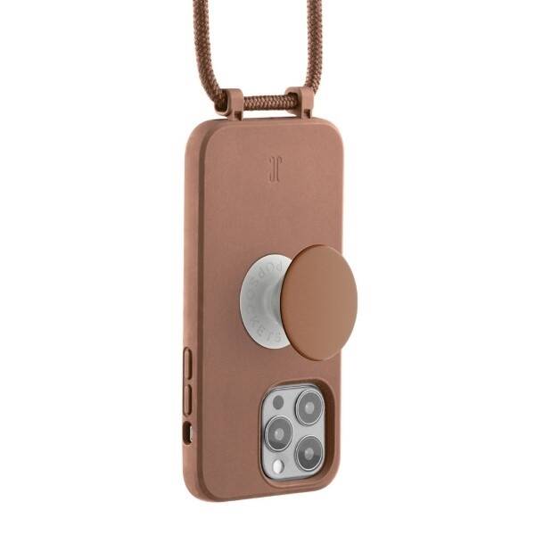 ETUI JE POPGRIP JUST ELEGANCE DO IPHONE 14 PRO BROWN