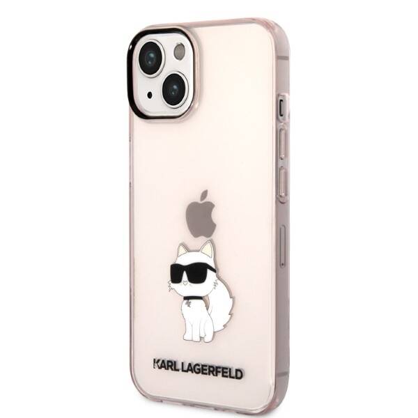 ETUI KARL LAGERFELD CHOUPETTE DO IPHONE 14 / 15 PINK