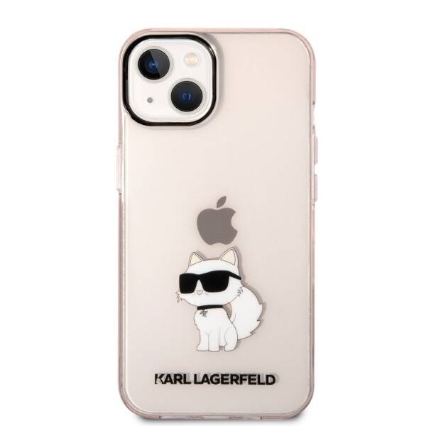 ETUI KARL LAGERFELD CHOUPETTE DO IPHONE 14 / 15 PINK