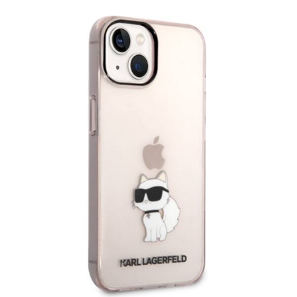 ETUI KARL LAGERFELD CHOUPETTE DO IPHONE 14 / 15 PINK