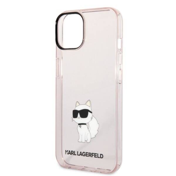 ETUI KARL LAGERFELD CHOUPETTE DO IPHONE 14 / 15 PINK