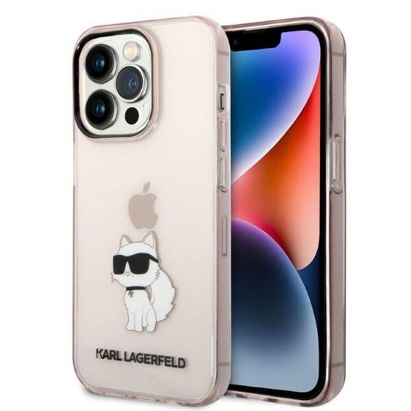 ETUI KARL LAGERFELD CHOUPETTE DO IPHONE 14 PRO PINK