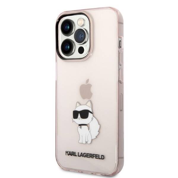 ETUI KARL LAGERFELD CHOUPETTE DO IPHONE 14 PRO PINK