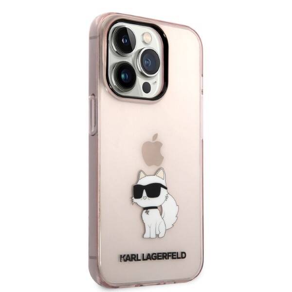 ETUI KARL LAGERFELD CHOUPETTE DO IPHONE 14 PRO PINK