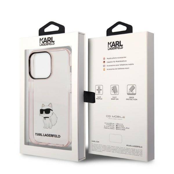 ETUI KARL LAGERFELD CHOUPETTE DO IPHONE 14 PRO PINK