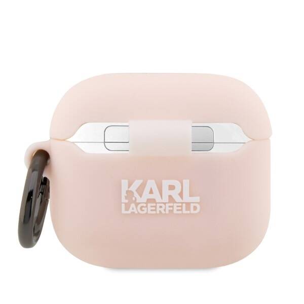 ETUI KARL LAGERFELD DO AIRPODS 3 COVER SILICONE PINK