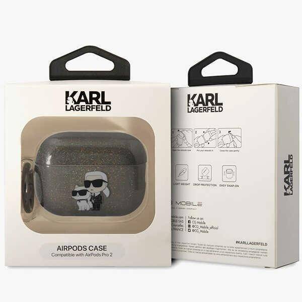 ETUI KARL LAGERFELD DO AIRPODS PRO 2 COVER BLACK CHOUPETTE