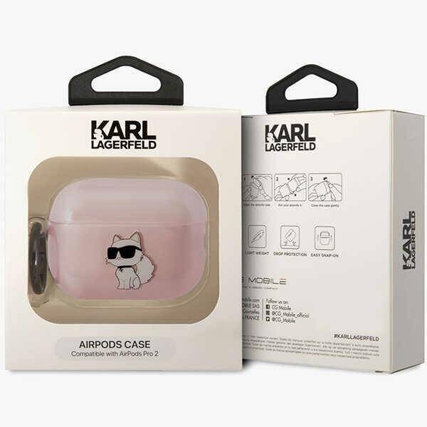 ETUI KARL LAGERFELD DO AIRPODS PRO 2 COVER CHOUPETTE PINK