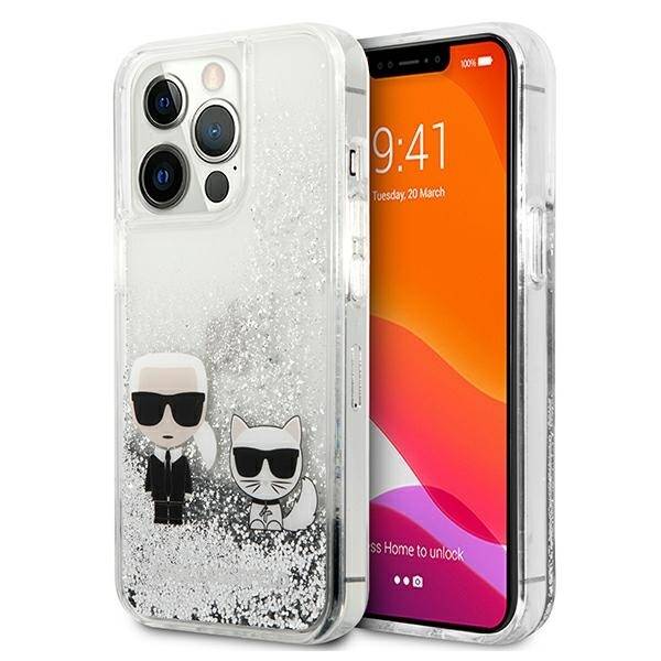 ETUI KARL LAGERFELD DO IPHONE 13 / 13 PRO LIQUID GLITTER