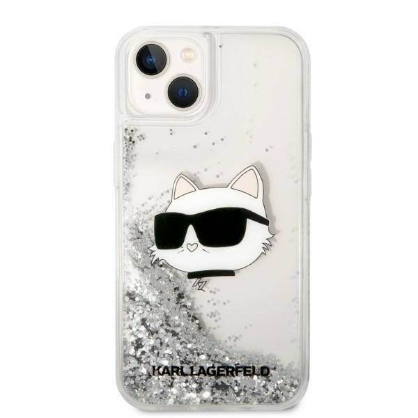 ETUI KARL LAGERFELD GLITTER CHOUPETTE HEAD DO IPHONE 14 PLUS / 15 PLUS