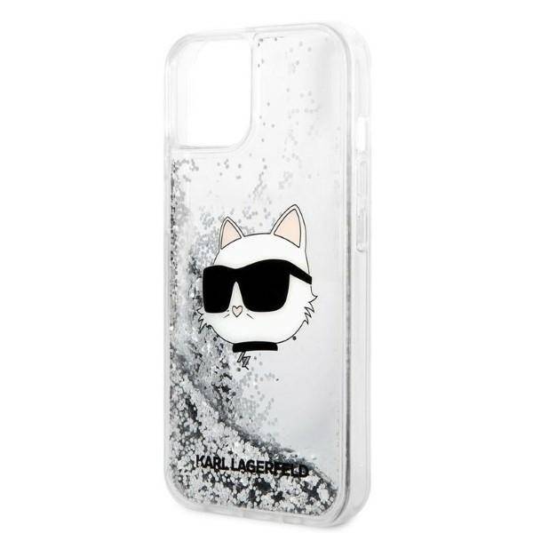 ETUI KARL LAGERFELD GLITTER CHOUPETTE HEAD DO IPHONE 14 PLUS / 15 PLUS