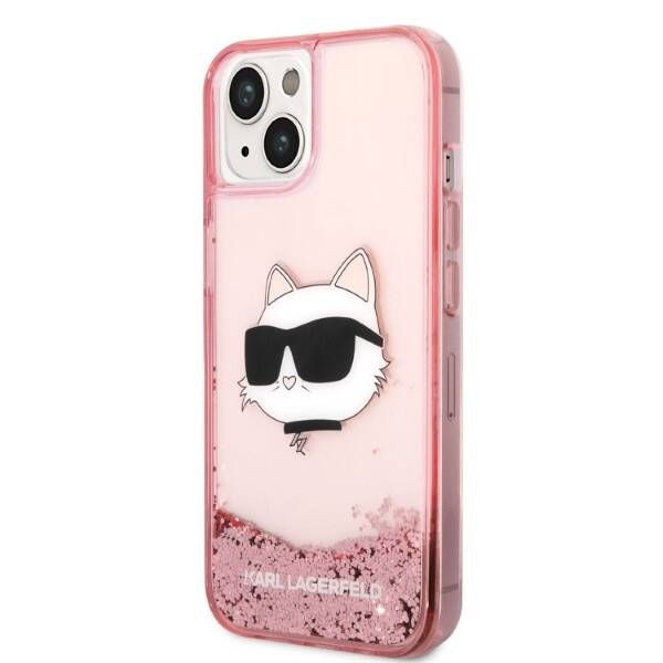 ETUI KARL LAGERFELD GLITTER DO IPHONE 14 PLUS / 15 PLUS PINK