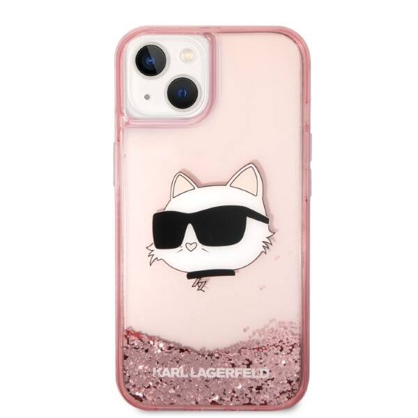 ETUI KARL LAGERFELD GLITTER DO IPHONE 14 PLUS / 15 PLUS PINK