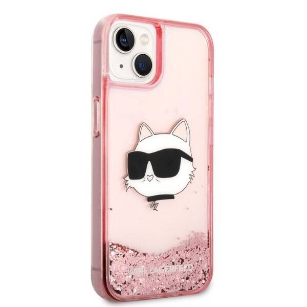 ETUI KARL LAGERFELD GLITTER DO IPHONE 14 PLUS / 15 PLUS PINK