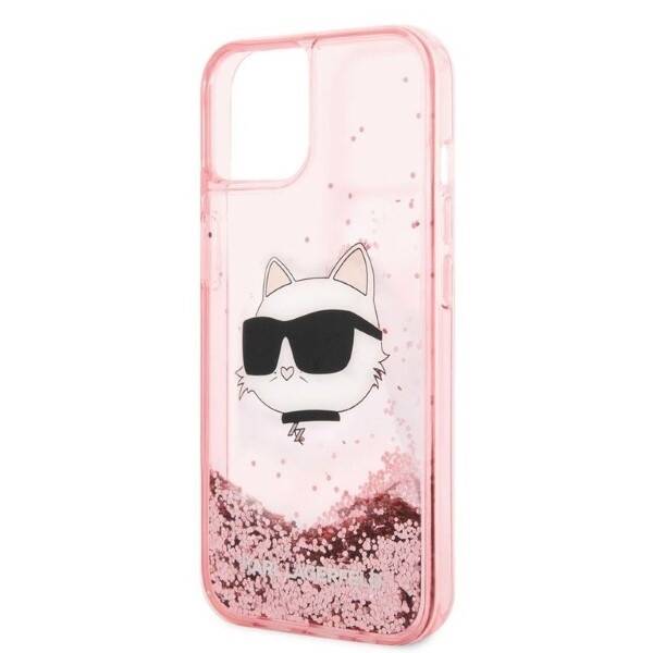 ETUI KARL LAGERFELD GLITTER DO IPHONE 14 PLUS / 15 PLUS PINK