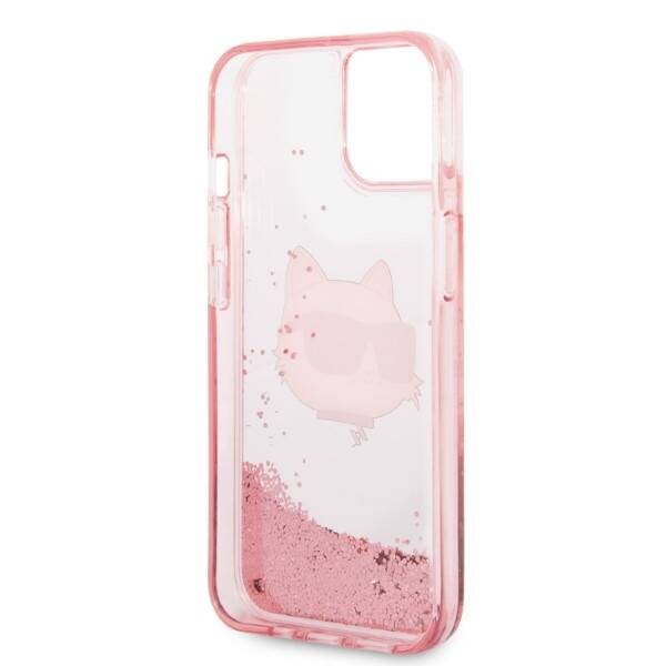 ETUI KARL LAGERFELD GLITTER DO IPHONE 14 PLUS / 15 PLUS PINK