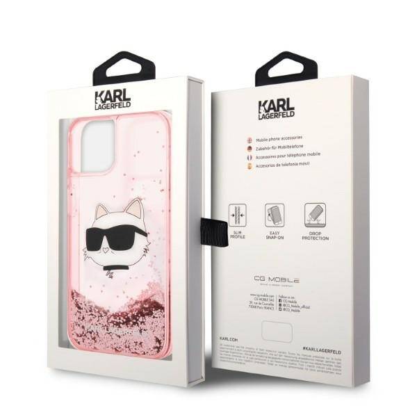 ETUI KARL LAGERFELD GLITTER DO IPHONE 14 PLUS / 15 PLUS PINK