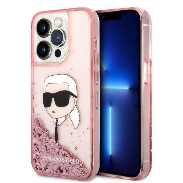 ETUI KARL LAGERFELD GLITTER DO IPHONE 14 PRO MAX PINK