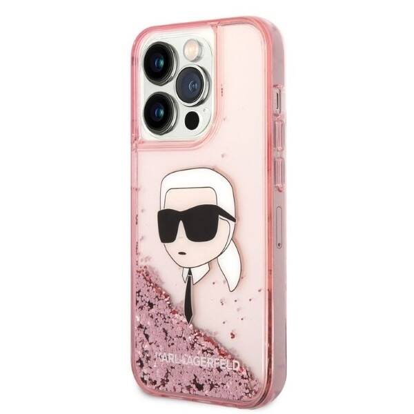 ETUI KARL LAGERFELD GLITTER DO IPHONE 14 PRO MAX PINK