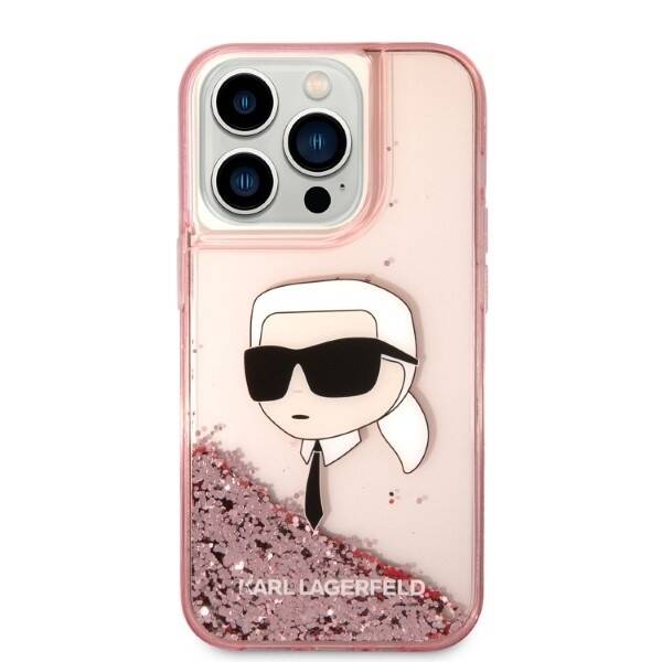 ETUI KARL LAGERFELD GLITTER DO IPHONE 14 PRO MAX PINK