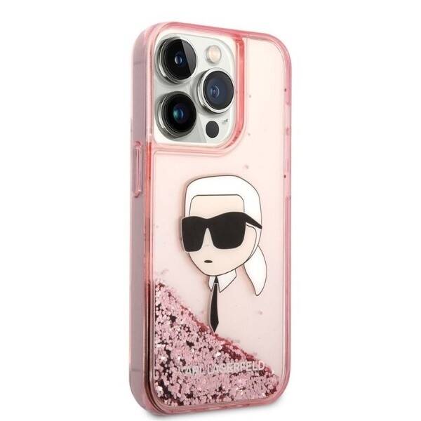 ETUI KARL LAGERFELD GLITTER DO IPHONE 14 PRO MAX PINK