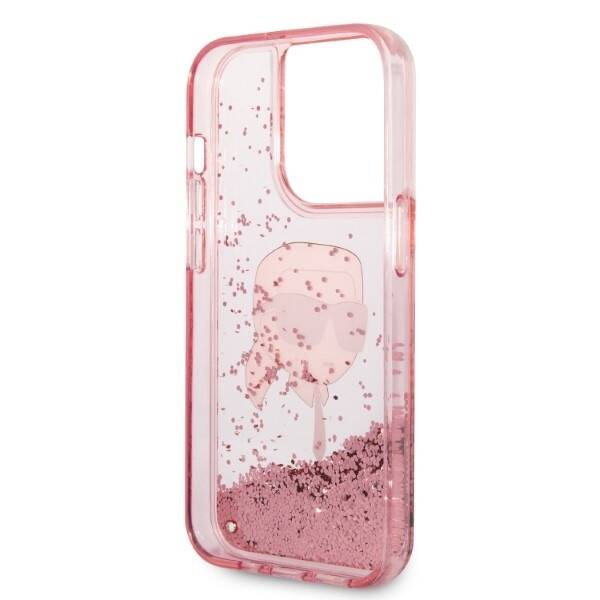 ETUI KARL LAGERFELD GLITTER DO IPHONE 14 PRO MAX PINK