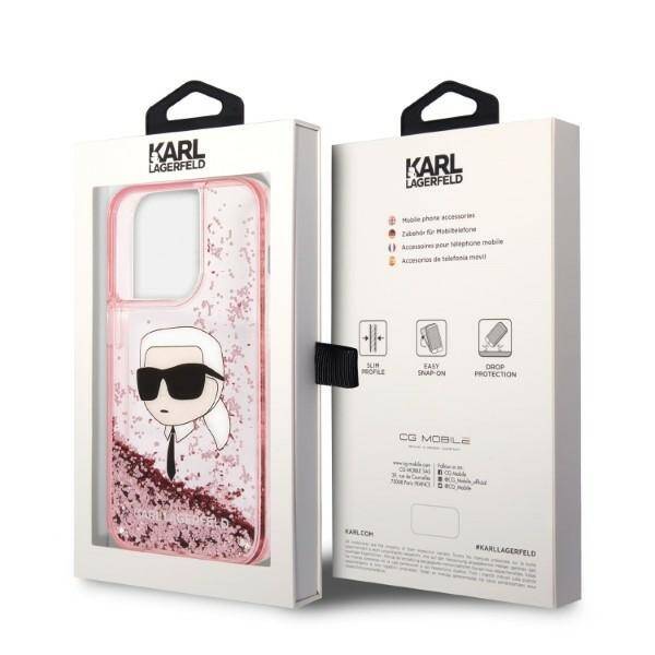 ETUI KARL LAGERFELD GLITTER DO IPHONE 14 PRO MAX PINK